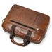 Full Grain Leather Briefcase Men's Messenger Bag Vintage 15" Leather Laptop Computer Bag Gift for Him RockCow Leather Studio