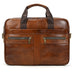Full Grain Leather Briefcase Men's Messenger Bag Vintage 15" Leather Laptop Computer Bag Gift for Him RockCow Leather Studio