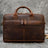 Full Grain Leather Briefcase, Mens Retro Leather Handmade Laptop Bag, Messenger Bag RockCow Leather Studio
