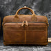 Full Grain Leather Briefcase, Mens Retro Leather Handmade Laptop Bag, Messenger Bag RockCow Leather Studio