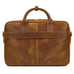 Full Grain Leather Briefcase, Mens Retro Leather Handmade Laptop Bag, Messenger Bag RockCow Leather Studio