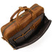 Full Grain Leather Briefcase, Mens Retro Leather Handmade Laptop Bag, Messenger Bag RockCow Leather Studio