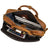 Full Grain Leather Briefcase, Mens Retro Leather Handmade Laptop Bag, Messenger Bag RockCow Leather Studio