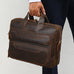 Full Grain Leather Briefcase Vintage Messenger Bag Men's Leather Shoulder Bag 15.6" Leather Laptop Bag RockCow Leather Studio
