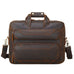 Full Grain Leather Briefcase Vintage Messenger Bag Men's Leather Shoulder Bag 15.6" Leather Laptop Bag RockCow Leather Studio