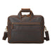 Full Grain Leather Briefcase Vintage Messenger Bag Men's Leather Shoulder Bag 15.6" Leather Laptop Bag RockCow Leather Studio
