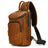 Full Grain Leather Chest Bag Retro Leather Crossbody Bag Handmade Mens Leather Sling Bag RockCow Leather Studio