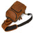Full Grain Leather Chest Bag Retro Leather Crossbody Bag Handmade Mens Leather Sling Bag RockCow Leather Studio
