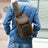 Full Grain Leather Chest Bag Retro Leather Crossbody Bag Handmade Mens Leather Sling Bag RockCow Leather Studio
