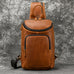 Full Grain Leather Chest Bag Retro Leather Crossbody Bag Handmade Mens Leather Sling Bag RockCow Leather Studio