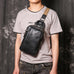 Full Grain Leather Chest Pack Vintage Leather Sling Bag Natural Leather Shoulder Bag RockCow Leather Studio