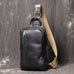Full Grain Leather Chest Pack Vintage Leather Sling Bag Natural Leather Shoulder Bag RockCow Leather Studio