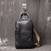 Full Grain Leather Chest Pack Vintage Leather Sling Bag Natural Leather Shoulder Bag RockCow Leather Studio