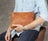 Full Grain Leather Clutch Handmade Mens Wrist Bag Large Long Wallet For Men SWK1109 RockCow Leather Studio