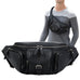 Full Grain Leather Crossbody Bag Retro Sling Bag Stylish Daily Pack Mens Leather Shoulder Bag Leather Chest Pack RockCow Leather Studio