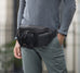Full Grain Leather Crossbody Bag Retro Sling Bag Stylish Daily Pack Mens Leather Shoulder Bag Leather Chest Pack RockCow Leather Studio