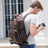 Full Grain Leather DSLR Camera Backpack Full Grain Leather Travel Backpack Crazy Horse Leather Mens Laptop Backpack RockCow Leather Studio