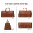 Men's Convertible Full Grain Leather Garment Bag, Carry-On Weekender with Shoe Compartment RockCow Leather Studio