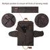 Men's Convertible Full Grain Leather Garment Bag, Carry-On Weekender with Shoe Compartment RockCow Leather Studio