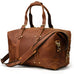 Full Grain Leather Duffle Bag Handmade Leather Weekender Bag Leather Holdall Overnight Bag For Men Gift For Him RockCow Leather Studio