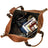 Full Grain Leather Duffle Bag Handmade Leather Weekender Bag Leather Holdall Overnight Bag For Men Gift For Him RockCow Leather Studio