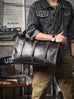 Full Grain Leather Duffle Bag Handmade Leather Weekender Gym Bag Vacation Duffel Bag Vintage Travel Bag Overnight Bag Leather Holdall RockCow Leather Studio