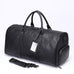 Full Grain Leather Duffle Bag With Shoes Compartment Casual Leather Travel Bag Mens Leather Weekender Bag RockCow Leather Studio