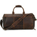 Men's Full Grain Leather Garment Bag, Convertible Weekender Duffel Bag RockCow Leather Studio