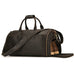 Men's Full Grain Leather Garment Bag, Convertible Weekender Duffel Bag RockCow Leather Studio