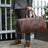 Men's Full Grain Leather Garment Bag, Convertible Weekender Duffel Bag RockCow Leather Studio