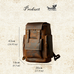 Full Grain Leather Laptop Backpack Large Capacity School Backpack Men Leather Backpack RockCow Leather Studio