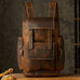 Full Grain Leather Laptop Backpack Large Capacity School Backpack Men Leather Backpack RockCow Leather Studio
