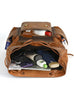 Full Grain Leather Laptop Backpack Large Capacity Weekender Overnight Camping Rucksack Men Leather Backpack RockCow Leather Studio