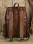 Full Grain Leather Laptop Backpack Large Capacity Weekender Overnight Camping Rucksack Men Leather Backpack RockCow Leather Studio