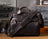 Full Grain Leather Laptop Bag Briefcase Leather Messenger Bag For Men Retro Leather Satchel Portfolio RockCow Leather Studio