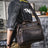 Full Grain Leather Laptop Bag Briefcase Leather Messenger Bag For Men Retro Leather Satchel Portfolio RockCow Leather Studio