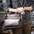 Full Grain Leather Laptop Bag Briefcase Leather Messenger Bag For Men Retro Leather Satchel Portfolio RockCow Leather Studio