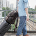 Full Grain Leather Large Travel Backpack Crazy Horse Leather Retro Backpack Mens Outdoor Travel Rucksack Laptop Backpack RockCow Leather Studio