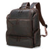 Full Grain Leather Large Travel Backpack Crazy Horse Leather Retro Backpack Mens Outdoor Travel Rucksack Laptop Backpack RockCow Leather Studio