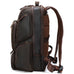 Full Grain Leather Large Travel Backpack Crazy Horse Leather Retro Backpack Mens Outdoor Travel Rucksack Laptop Backpack RockCow Leather Studio