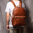 Full Grain Leather Men Backpack Handmade Leather Laptop Backpack Travel Backpack 88120 RockCow Leather Studio