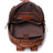 Full Grain Leather Men Backpack Handmade Leather Laptop Backpack Travel Backpack 88120 RockCow Leather Studio