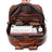 Full Grain Leather Men Backpack Handmade Leather Laptop Backpack Travel Backpack 88120 RockCow Leather Studio