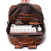 Full Grain Leather Men Backpack Handmade Leather Laptop Backpack Travel Backpack 88120 RockCow Leather Studio