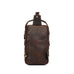 Full Grain Leather Men Sling Bag Retro Leather Chest Pack Handmade Mens Shoulder Bag RockCow Leather Studio