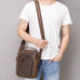 Full Grain Leather Men's Satchel Leather Mens Crossbody Bag Small Leather Shoulder Bag Satchel Bag Retro Messenger Bag RockCow Leather Studio