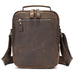 Full Grain Leather Men's Satchel Leather Mens Crossbody Bag Small Leather Shoulder Bag Satchel Bag Retro Messenger Bag RockCow Leather Studio