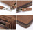 Full Grain Leather Men's Wallet Handmade Long Clutch Retro Mens Leather Zipper Wallet M1028 RockCow Leather Studio