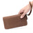 Full Grain Leather Men's Wallet Handmade Long Clutch Retro Mens Leather Zipper Wallet M1028 RockCow Leather Studio