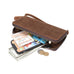 Full Grain Leather Men's Wallet Handmade Long Clutch Retro Mens Leather Zipper Wallet M1028 RockCow Leather Studio
